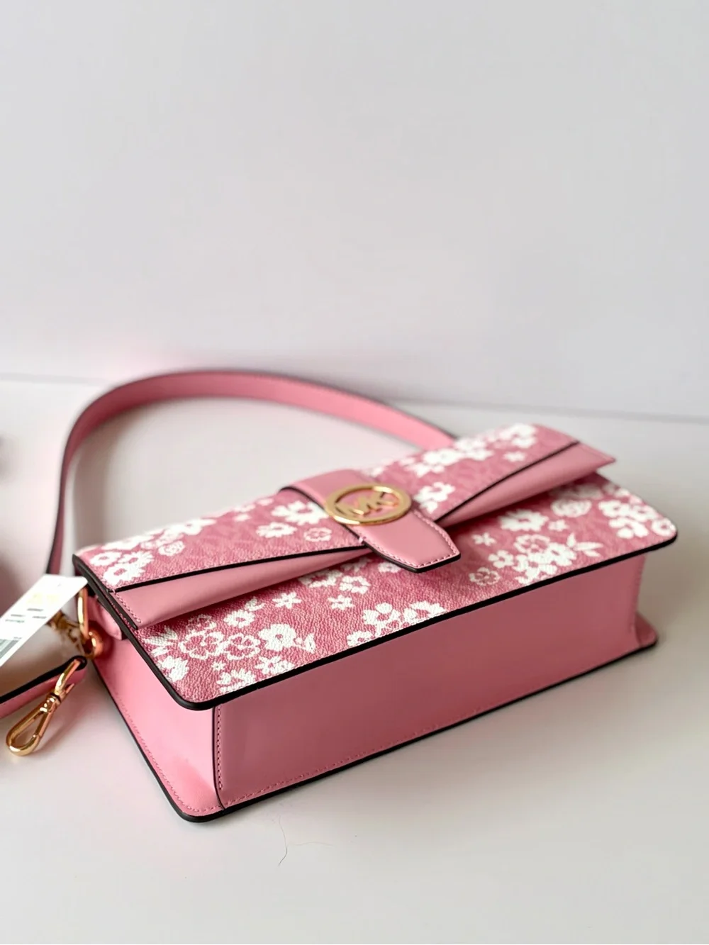 Michael Kors Greenwich Medium Printed Signature Logo Convertible Shoulder Bag
